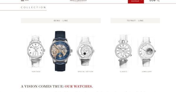 Relógio da marca Moritz Grossmann — Benu